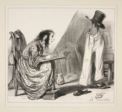 De Schilderkunst door Paul Gavarni