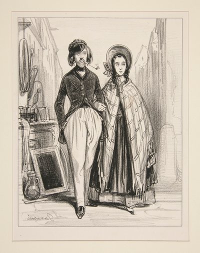 Mijnheer en Mevrouw door Paul Gavarni