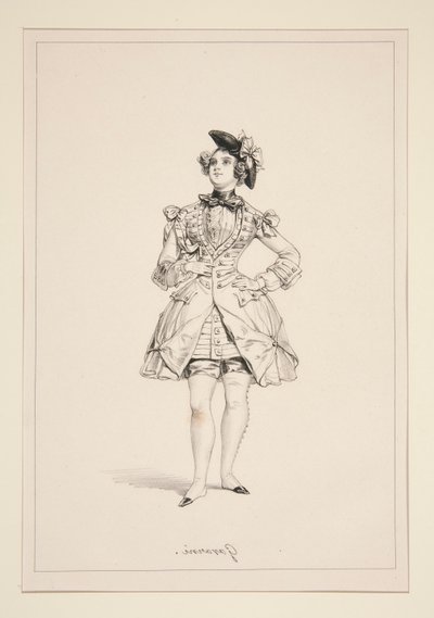 SOLDAT AUX GARDES. door Paul Gavarni