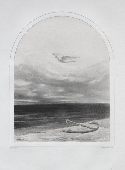 De witte duif door Paul Gavarni
