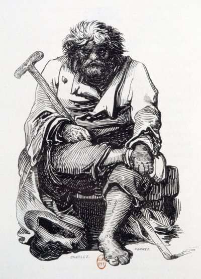 De bedelaar door Paul Gavarni
