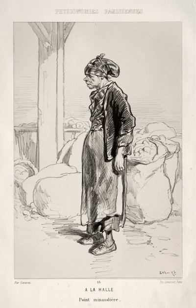 Op de Markt door Paul Gavarni