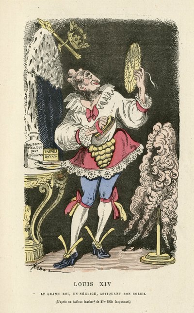 Illustratie van Hadol in Histoire de France tintamarresque, ca. 1880 door Paul Hadol