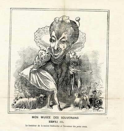 Illustratie van Hadol (1835-1875) in Le Charivari door Paul Hadol