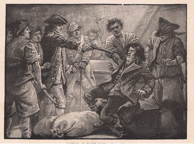 Gevangenneming van Wolfe Tone AD 1798 door Paul Hardy