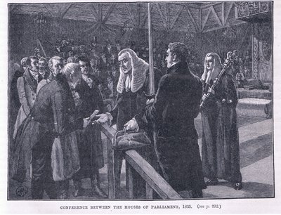 Conferentie tussen de Huizen van het Parlement AD 1835 door Paul Hardy
