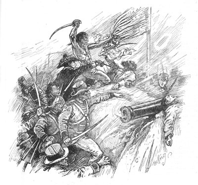 Ze streefden ernaar de wal te beklimmen, 1902 door Paul Hardy