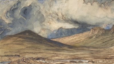 Bergen van Auvergne, 1831-33 door Paul Huet