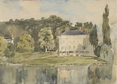Uitzicht op het kasteel van Folembray, ca. 1831 door Paul Huet
