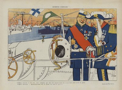 Entente Cordiale. Illustratie voor Le Rire door Paul Iribe