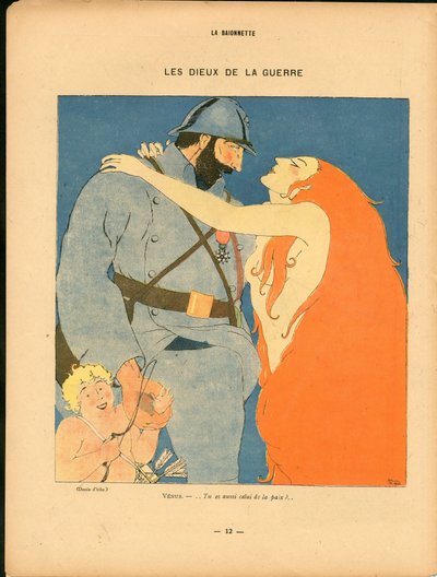 La Baionnette, Satirisch in Kleuren door Paul Iribe