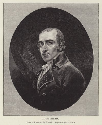 James Gillray, Engelse karikaturist, satiricus en prentmaker door Paul Jonnard