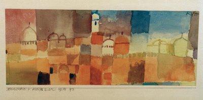 Uitzicht op Kairuan door Paul Klee