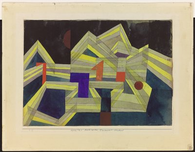 Architectuur, transparant-structureel door Paul Klee