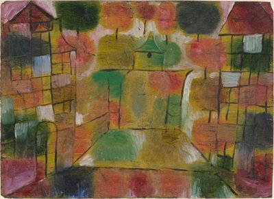 Baum und Architektur--Rhythmen (Boom en Architectuur--Ritmes) door Paul Klee