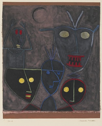 Demonische Poppen, 1929 door Paul Klee