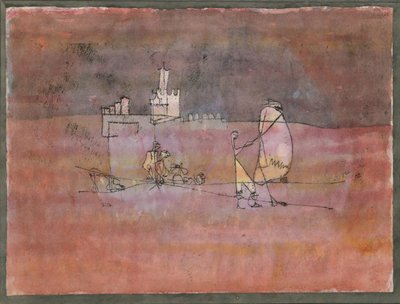 Episode voor een Arabische stad, 1923 door Paul Klee