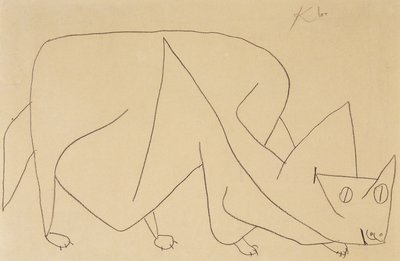 Loerende Kat door Paul Klee