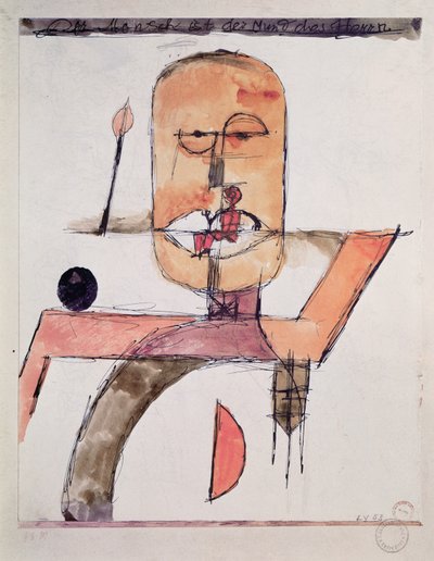 De mens is de mond van de Heer door Paul Klee