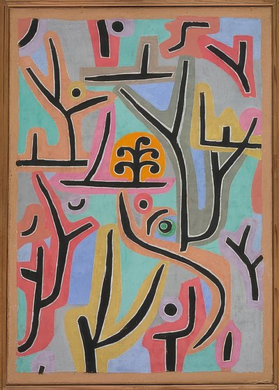 Park bij Lu. 1938, 129 (J 9) door Paul Klee