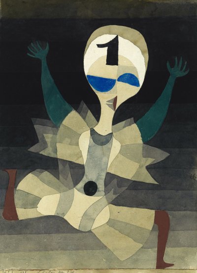 Loper bij de finish, 1921 door Paul Klee