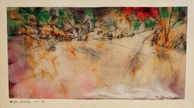 Straat splitsing door Paul Klee