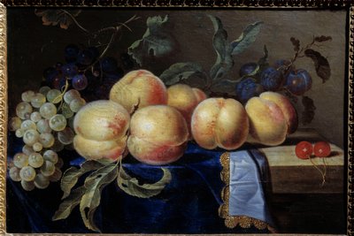 Stilleven, perziken door Paul Liegeois