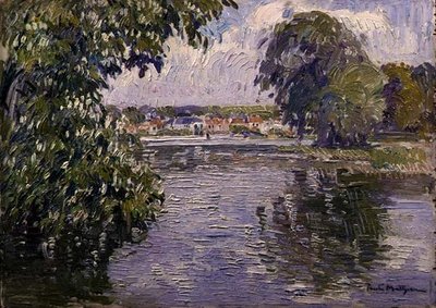 Dorp aan de Seine door Paul Mathieu