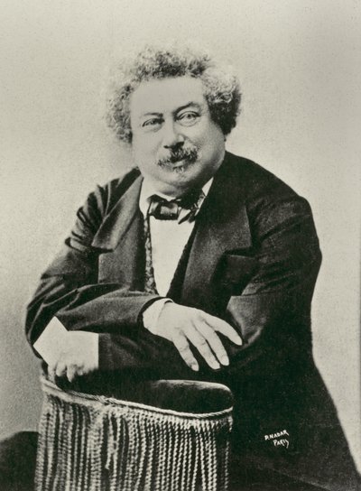 Portret van Alexandre Dumas Père (foto) door Paul Nadar