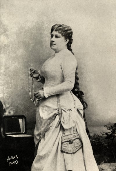 Portret van Marie felix , Miolan , Carvalho (foto) door Paul Nadar