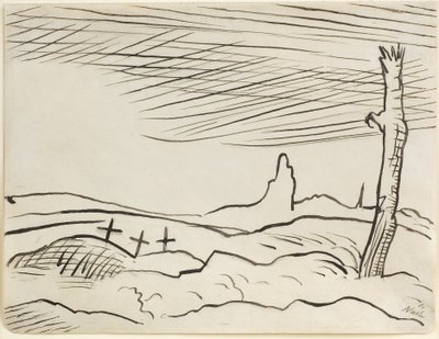 Slagveld door Paul Nash