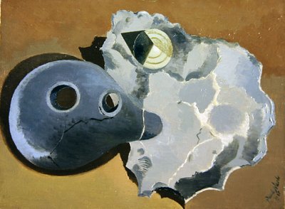 Ontmoeting van Twee Objecten door Paul Nash