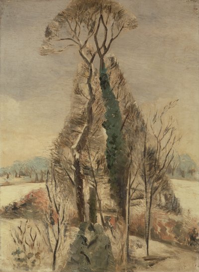 Iver Heath in de sneeuw door Paul Nash