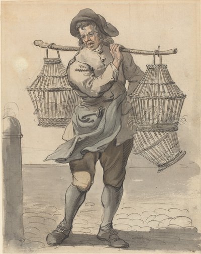 Een Pluimvee Verkoper door Paul Sandby