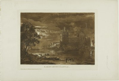Caernarvon kasteel door Paul Sandby
