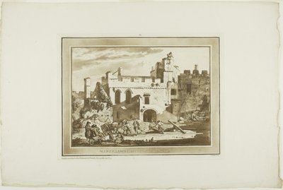 Manerbawr Castle, uit Twaalf Zichten in Aquatinta van Tekeningen ter Plaatse Gemaakt in Zuid-Wales door Paul Sandby