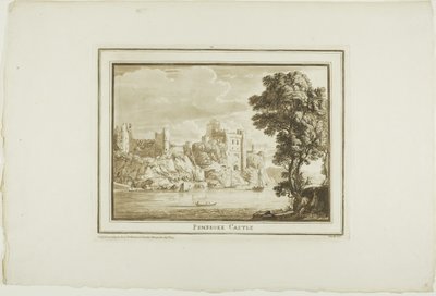 Pembroke Castle, uit Twaalf Zichten in Aquatinta van Tekeningen ter Plaatse Gemaakt in Zuid-Wales door Paul Sandby