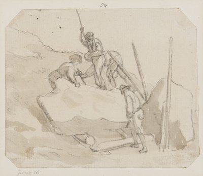 Steenbikkers door Paul Sandby