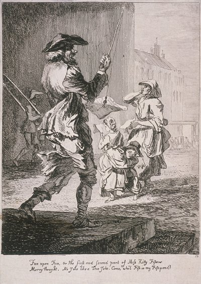 Straatartiesten, Kreten van Londen door Paul Sandby