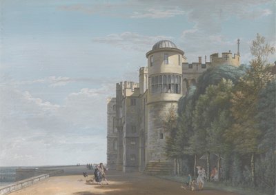 Het noordelijke terras, kijkend naar het oosten door Paul Sandby