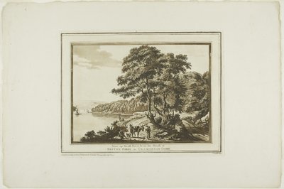Uitzicht op de Neath-rivier vanuit het huis bij Briton Ferry in Glamorgan Shire, uit Twaalf Zichten in Aquatinta van Tekeningen ter Plaatse Gemaakt in Zuid-Wales door Paul Sandby