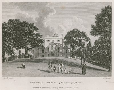 West Combe, in Kent, het huis van de markiezin van Lothian door Paul Sandby