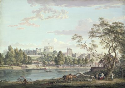 Windsor Castle, vanaf de overkant van de Theems door Paul Sandby