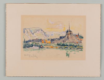 Genève door Paul Signac