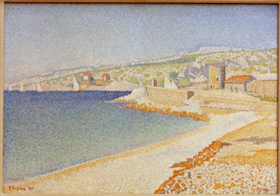 De pier van Cassis (Opus 198) door Paul Signac