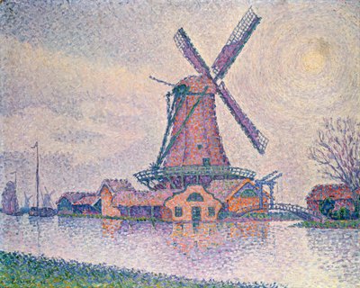 Molen van Edam, 1896 door Paul Signac