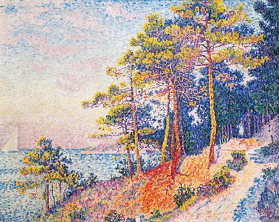 St Tropez, het Douanepad, door Paul Signac door Paul Signac
