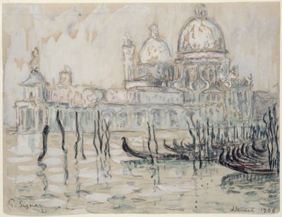 Venetië of, De Gondels door Paul Signac