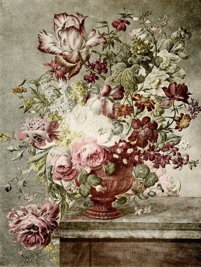 Bloemenschilderij door Paul Theodor van Brussel