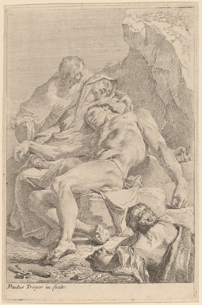 Pietà door Paul Troger